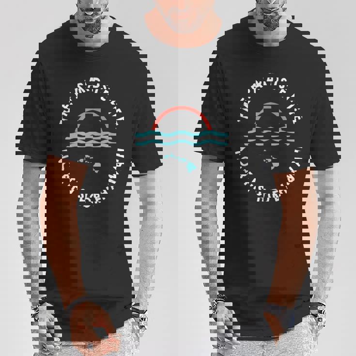パラダイスライフサンセットノースショアハワイ諸島 Tシャツ 面白い贈り物