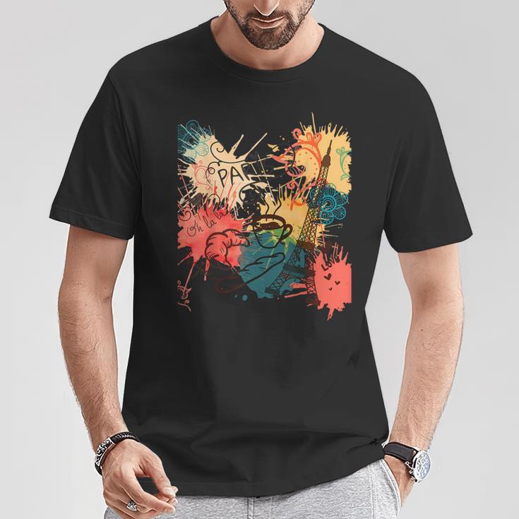 パリのカカオ、ティー、コーヒー Tシャツ 面白い贈り物