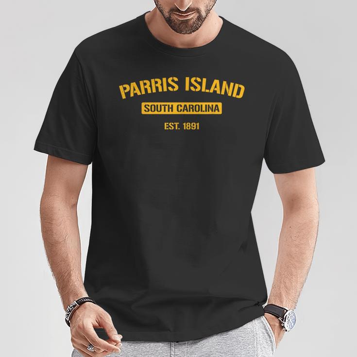 パリスアイランドシャツ ビンテージ サウスカロライナtシャツ Tシャツ 面白い贈り物