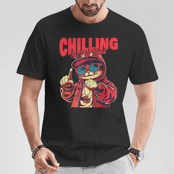 ヒップホップ ラッパー 猫 子猫 キティ ギフト メンズ レディース キッズ ティーン向け Tシャツ 面白い贈り物