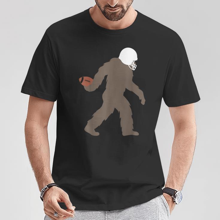 ビッグフット アメフト おもしろい サスカッチ アメリカンフットボール Tシャツ 面白い贈り物