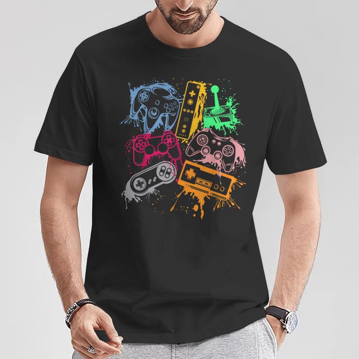 ビデオゲームコンソール コントローラー レトロ 80年代 90年代 アーケードゲーマー Tシャツ 面白い贈り物