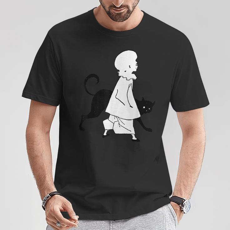 ピエロと猫、オーブリー・ビアズリー作のセント・ポールズ1893年 Tシャツ 面白い贈り物