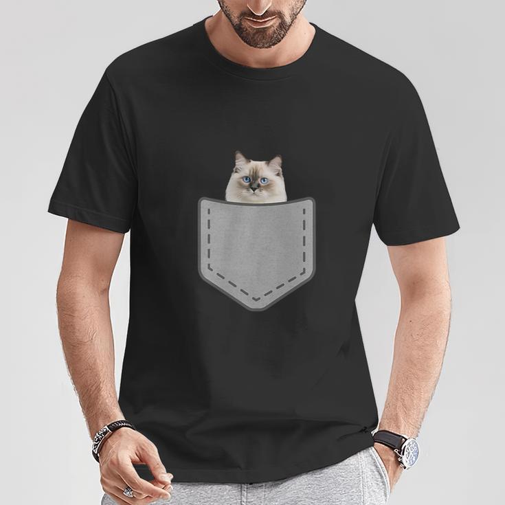 ファニーラグドール猫 Tシャツ 面白い贈り物