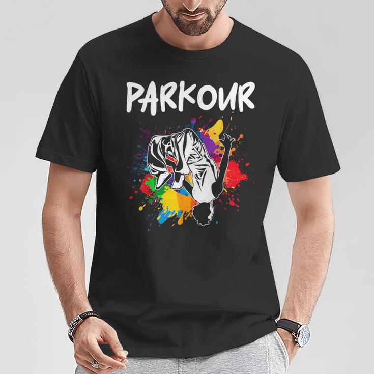 フリーランニング、ストリートワークアウト、フリースタイル、アクロバット、パルクール Tシャツ 面白い贈り物