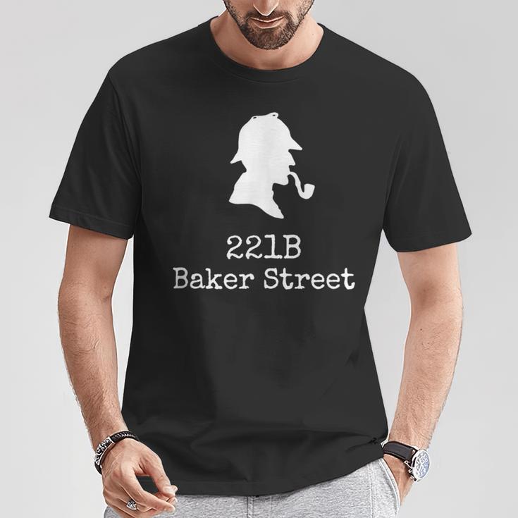 ブック愛好家 221B ベイカーストリート 探偵シャーロック・ホームズ Tシャツ 面白い贈り物