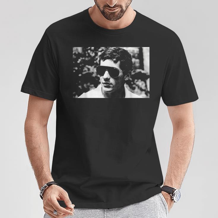 ブラジルのレーシングドライバー アイルトン・セナ 1985 Tシャツ 面白い贈り物