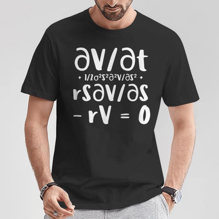 ブラックショールズ方程式 Tシャツ 面白い贈り物