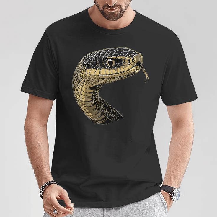 ヘビ パイソン コブラ マンバ ガラガラヘビ かわいいヘビ Tシャツ 面白い贈り物