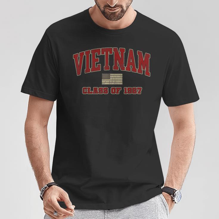 ベトナム戦争退役軍人シャツ ミリタリークラス 1967年 Tシャツ 面白い贈り物