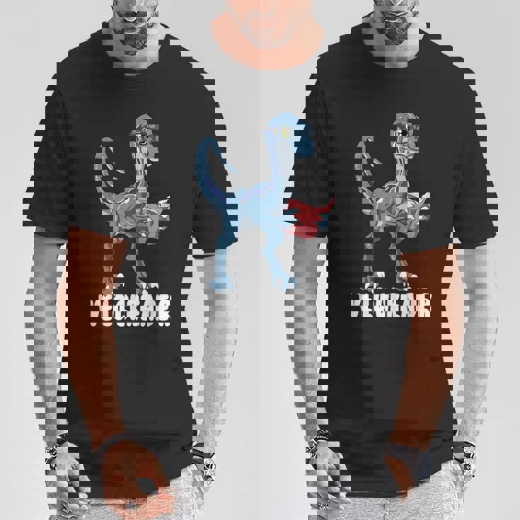 ベロシアダー ベロキラプトル 恐竜 読書 本好き Tシャツ 面白い贈り物