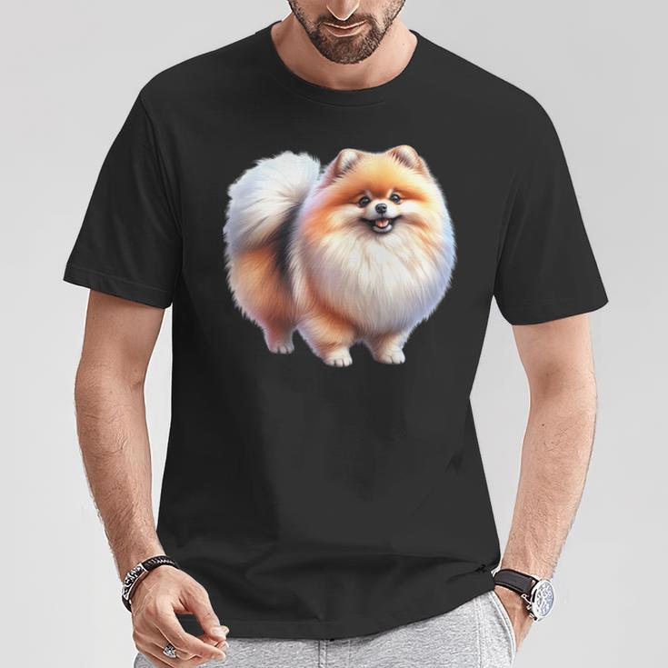 ポメラニアン犬 長袖tシャツ Tシャツ 面白い贈り物