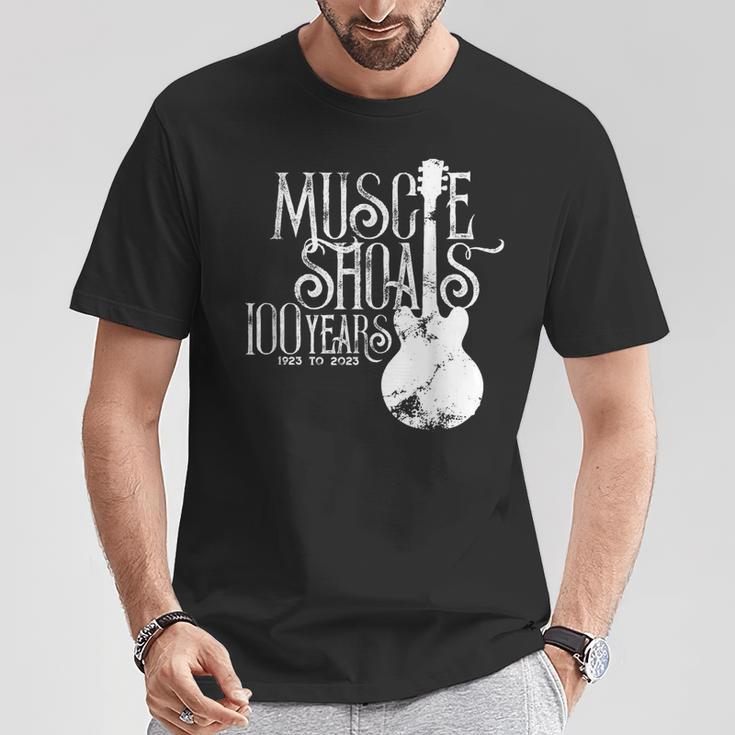 マッスルショールズ、アラバマ州ヴィンテージソウルファン100周年記念 Tシャツ 面白い贈り物