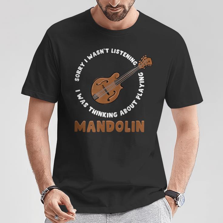 マンドリン演奏について考える ミュージシャン ブルーグラス Tシャツ 面白い贈り物