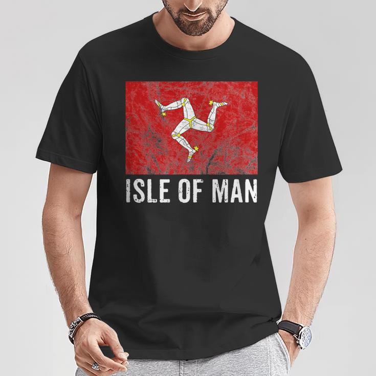 マン島旗 マンクス トラディショナル 3脚 Tシャツ 面白い贈り物