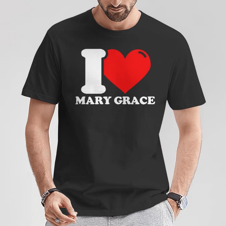 メアリー・グレースという名前が大好きです 長袖tシャツ Tシャツ 面白い贈り物