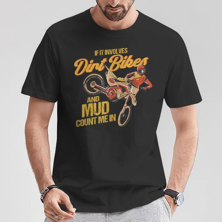 モトクロスバイカー、オートバイ、ダートバイク、スーパーモト。 Tシャツ 面白い贈り物