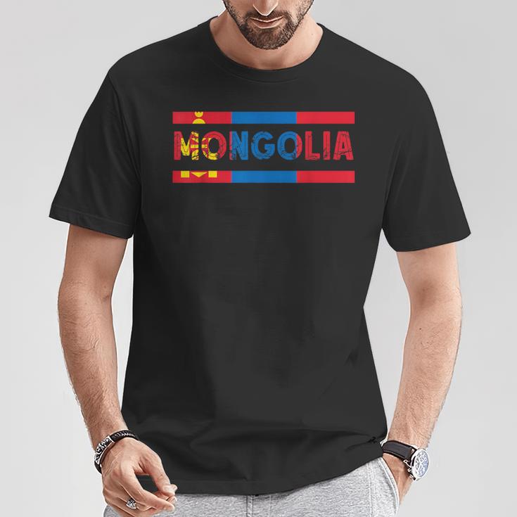 モンゴルのルーツ モンゴル国旗 モンゴルの誇り モンゴル Tシャツ 面白い贈り物