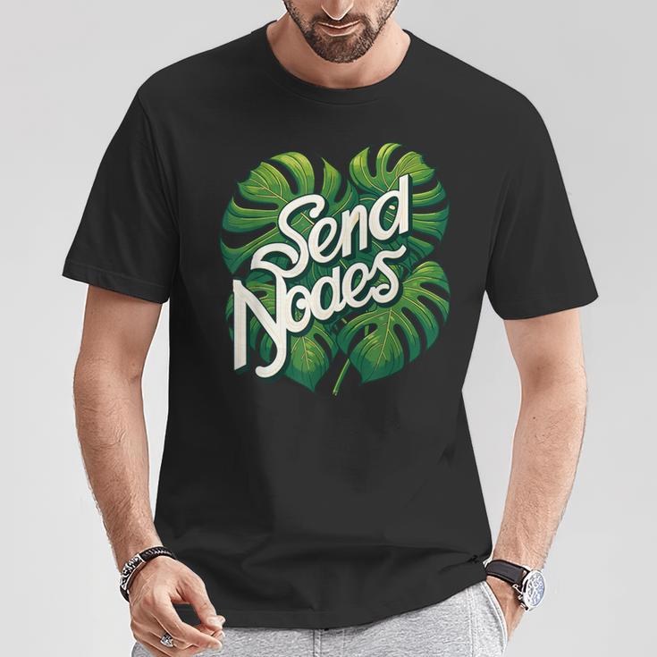 モンステラノード植物愛好家アルボ植物感謝の日を送る Tシャツ 面白い贈り物