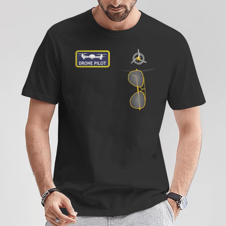 ユニフォームパイロット・ド・ドローン Tシャツ 面白い贈り物