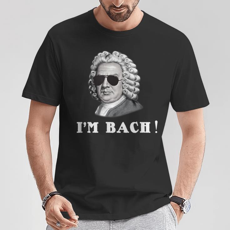 ヨハン・セバスティアン・バッハ I'm Bach おもしろい Tシャツ 面白い贈り物