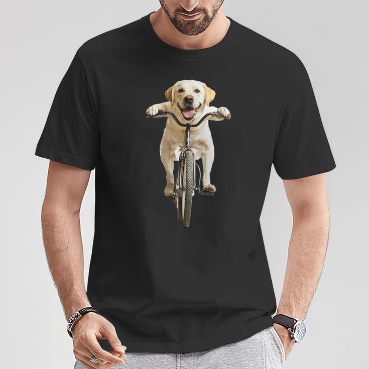 ラブラドールレトリバー サイクリング Tシャツ 面白い贈り物