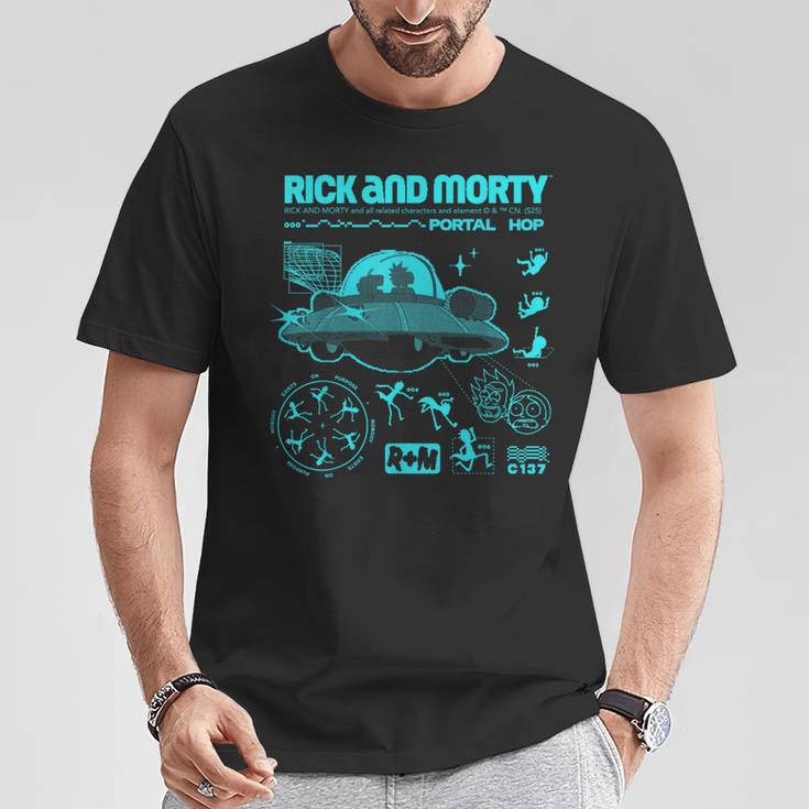 リック・アンド・モーティ・ポータル・ホップリック・アンド・モーティ・マーチ Tシャツ 面白い贈り物
