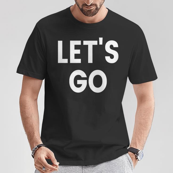 レッツ・ゴー Tシャツ 面白い贈り物
