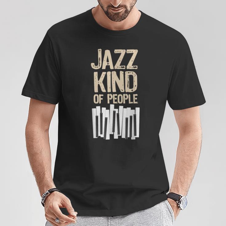 レトロ ジャズ 音楽愛好家 ピアノプレーヤー ミュージシャン キーボード Tシャツ 面白い贈り物
