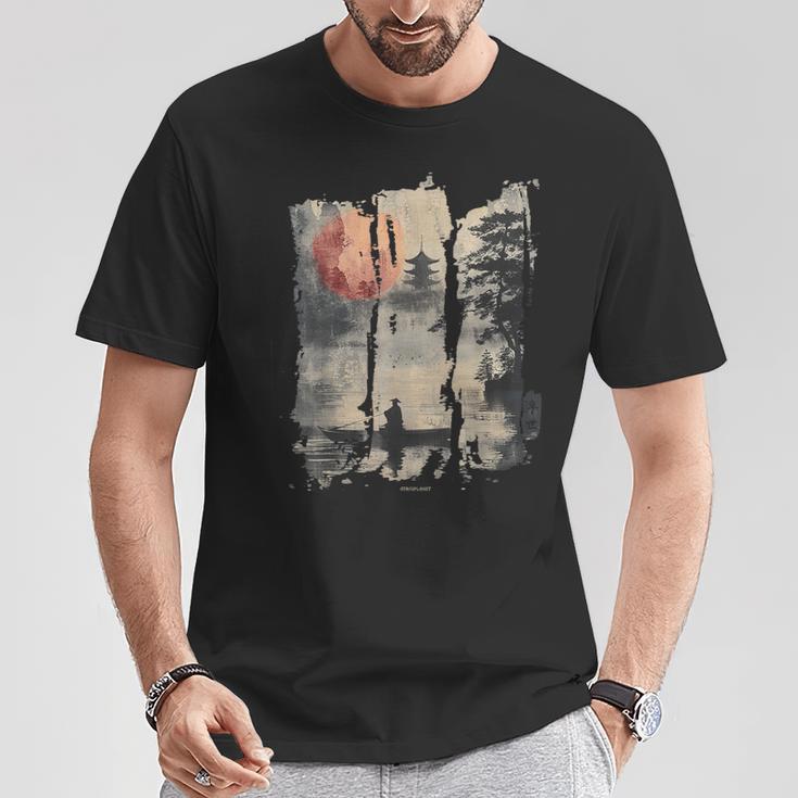 レトロ ヴェイパーウェーブ 原宿 80年代 90年代 日本 浮遊する 世界 Tシャツ 面白い贈り物