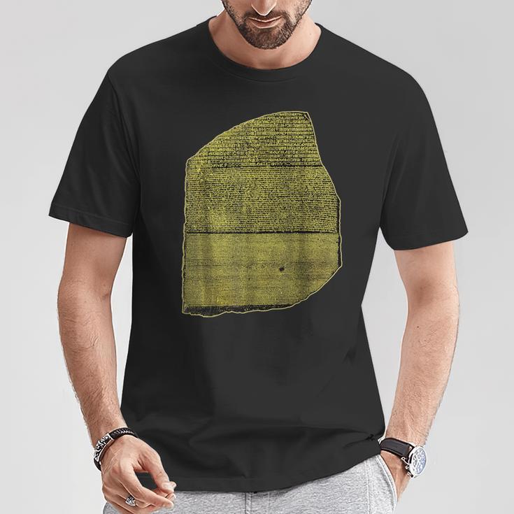ロゼッタストーン エジプト象形文字 考古学 エジプト学 Tシャツ 面白い贈り物