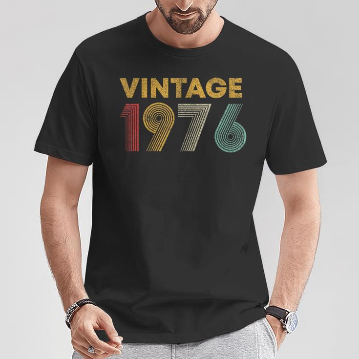 ヴィンテージ 1976 50歳の誕生日プレゼント 男性 女性 50歳 Tシャツ 面白い贈り物
