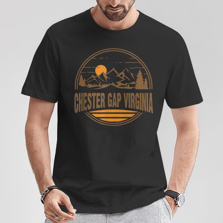 ヴィンテージ チェスターギャップ バージニアマウンテン ハイキングプリント Tシャツ 面白い贈り物