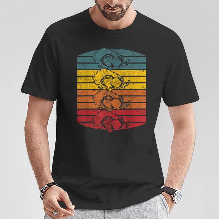 ヴィンテージ 動物 オイスター 恋人 レトロ 70年代 80年代 Tシャツ 面白い贈り物