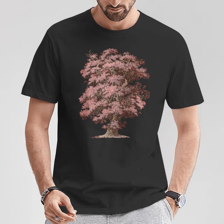 ヴィンテージ 自然 樫の木。木 ナチュラル オーク 木 森の男 Tシャツ 面白い贈り物