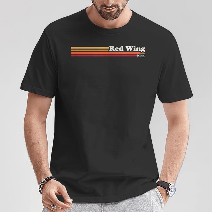 ヴィンテージ1980年代グラフィックスタイルレッドウィングミネソタ州 Tシャツ 面白い贈り物