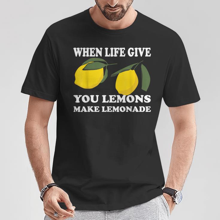 人生がレモンをくれたらレモネードを作ろう Tシャツ 面白い贈り物