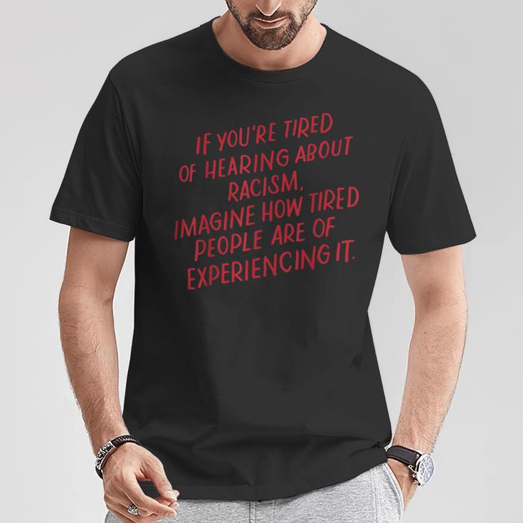 人種差別に反対する言葉を聞き飽きたら Tシャツ 面白い贈り物
