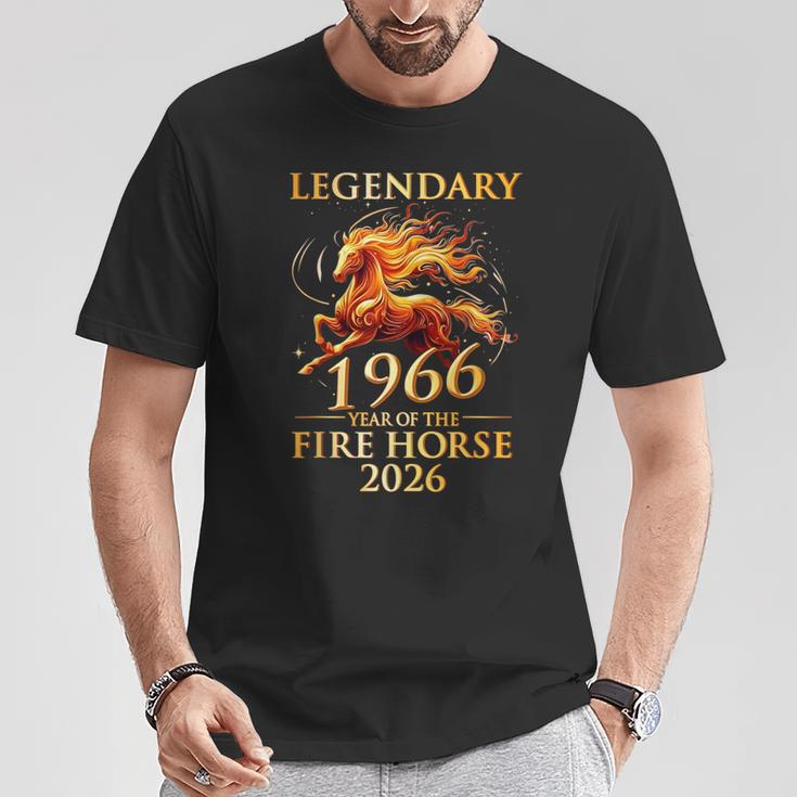 伝説の1966年 火の馬の年 60歳の誕生日 男性 女性 Tシャツ 面白い贈り物