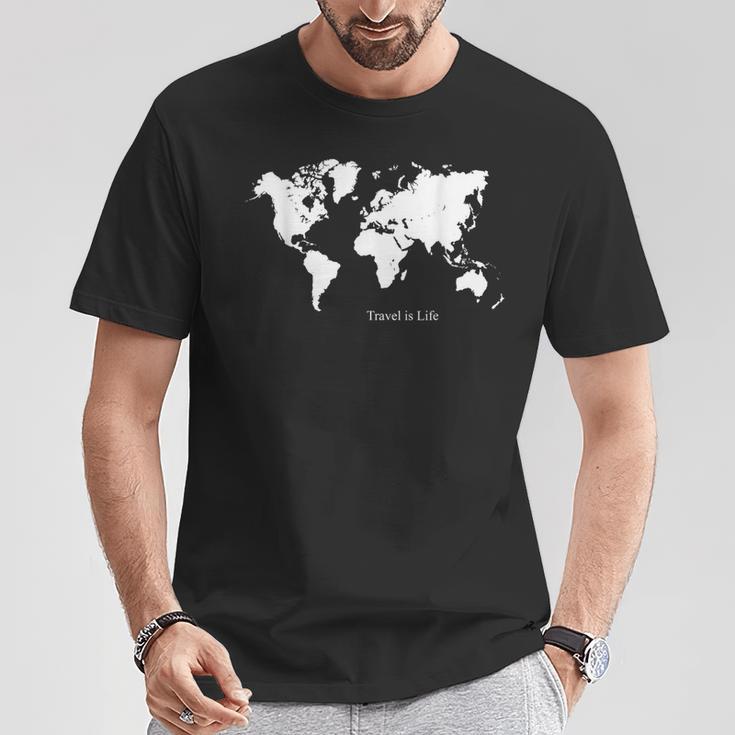 冒険的な探検家 Travel Is Life Tシャツ 面白い贈り物