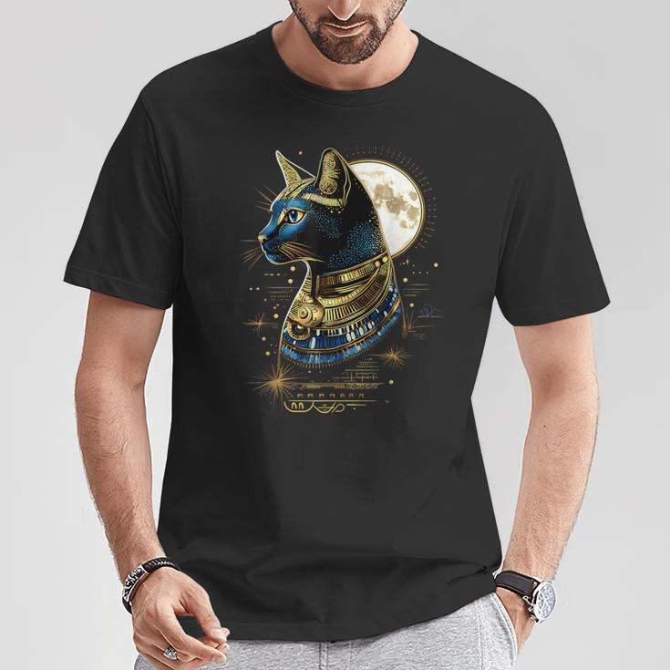 古代エジプト エジプト神 猫 エジプト学 ツタンカーメンバステット Tシャツ 面白い贈り物