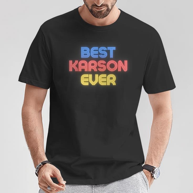 史上最高のカーソン 面白いカーソン名 Karson Tシャツ 面白い贈り物