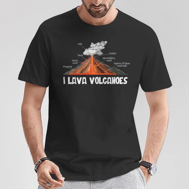 地球 マグマ、溶岩、火山、地学 Tシャツ 面白い贈り物