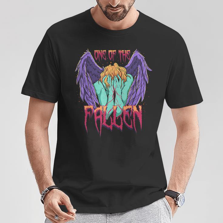 堕ちたパステル ゴス 倒れた天使 ルシファー エンジェリック Tシャツ 面白い贈り物
