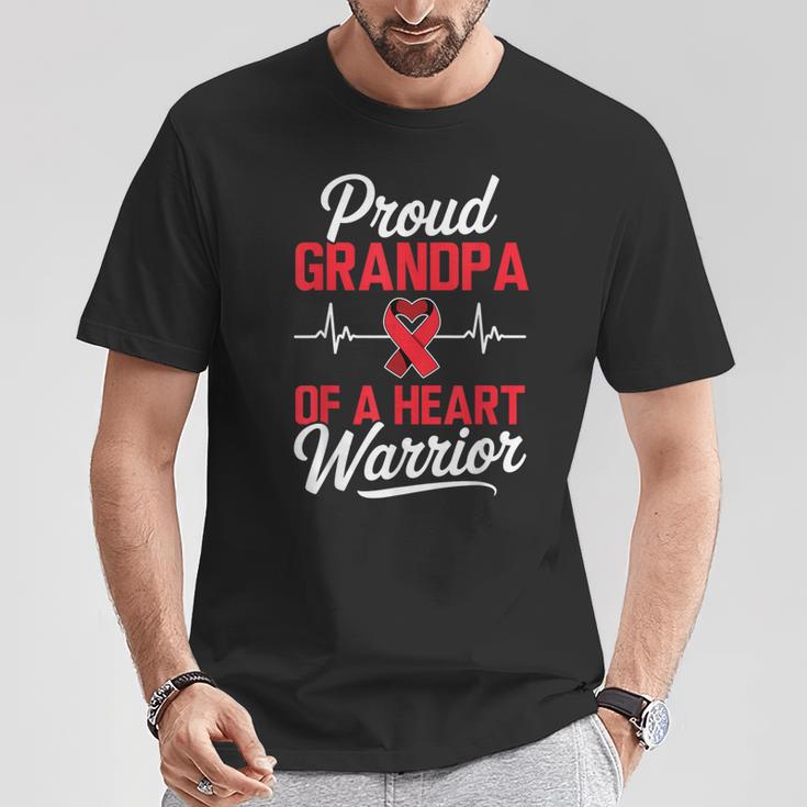 心臓戦士の誇り高きおじいちゃん 心臓病啓発 Tシャツ 面白い贈り物