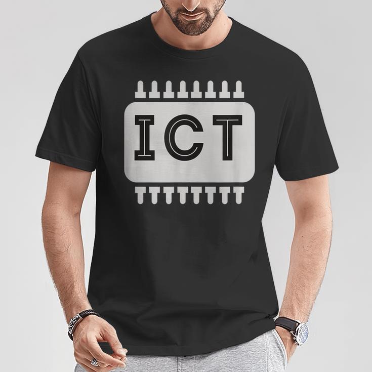 情報技術ict技術者 Tシャツ 面白い贈り物