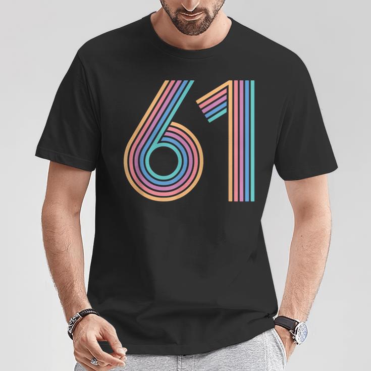 数字 61 61周年記念 男女 61歳の誕生日 Tシャツ 面白い贈り物