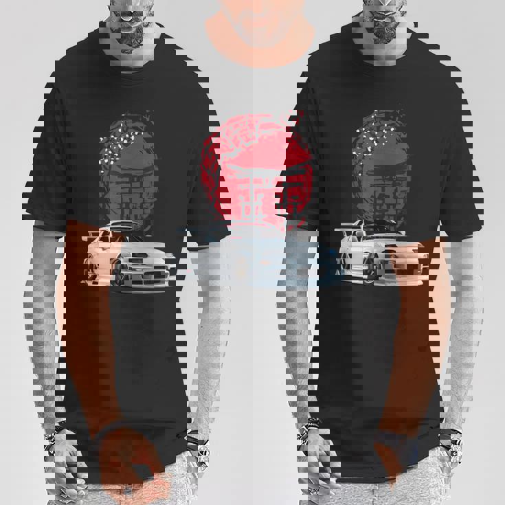 日本国内市場向けスープラ ヴィンテージ Jdm チューニング ドリフトカー Tシャツ 面白い贈り物