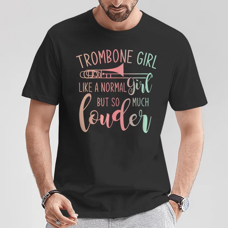 普通の女の子みたいなトロンボーンの女の子だが道音量大きいトロンボーン Tシャツ 面白い贈り物