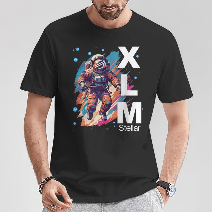 暗号通貨xlm恒星ルーメンハードコアホルダー。 Tシャツ 面白い贈り物